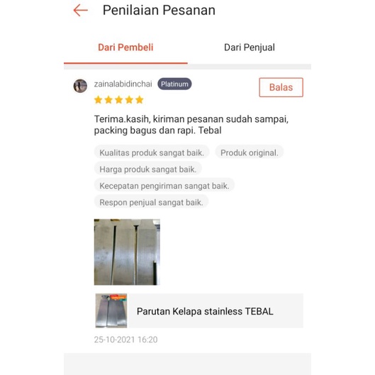 Parutan Kelapa Stainless  TEBAL
