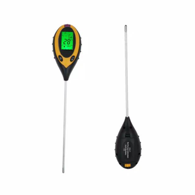 Digital Soil Analyzer Tester Meter Alat Ukur Kondisi Tanah 4 in 1 Suhu Sunlight