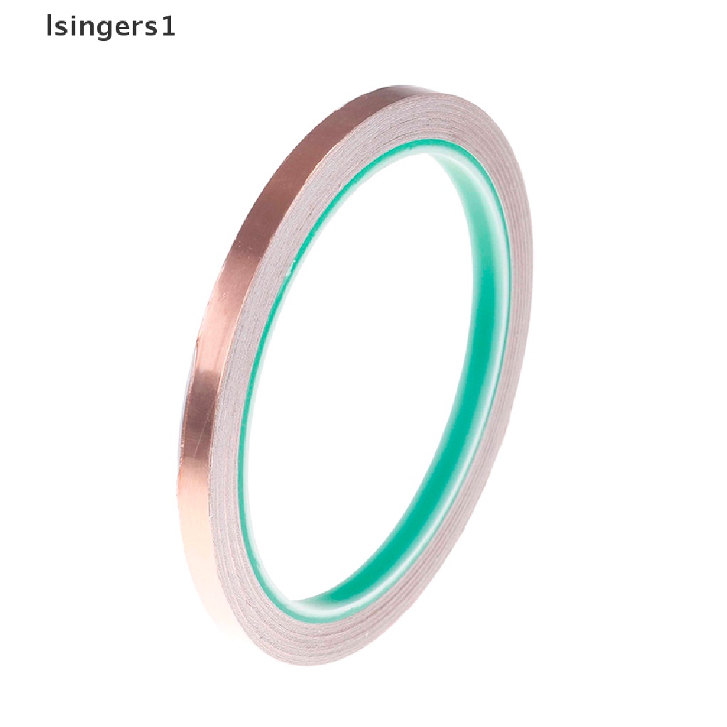 (lsingers1) Tape Konduktif foil Tembaga 6mm X 10m Tahan Panas