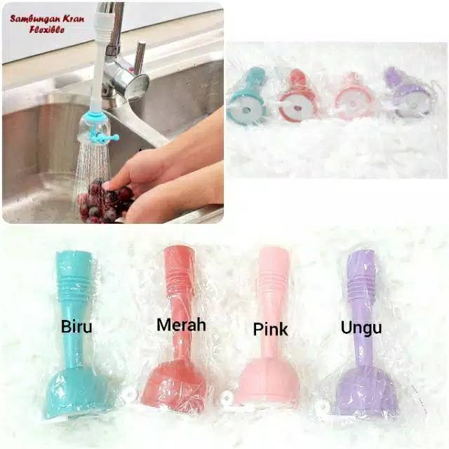 Sambungan Kran Air Wastafel Elastis Shower Keran Tambahan