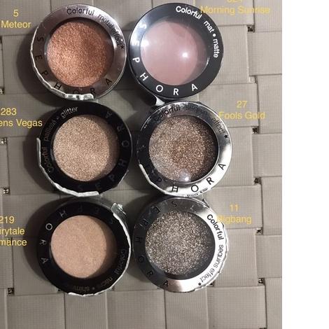 ❈ SEPHORA Colorful Eyeshadow Mono ( 302 Roasted chestnut 298 tiramisu Chocolate Brown 201 putih matt