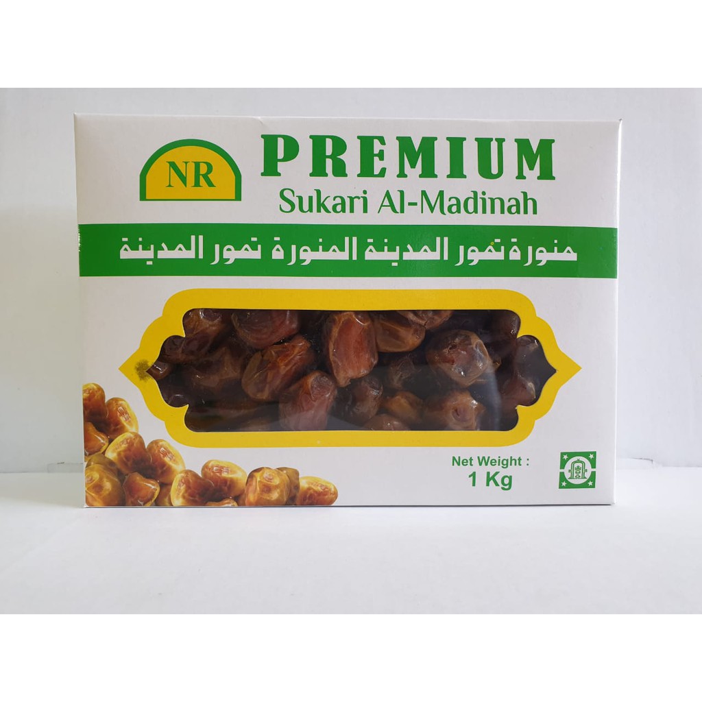 

kurma sukari/kurma raja 1kg kemasan dus