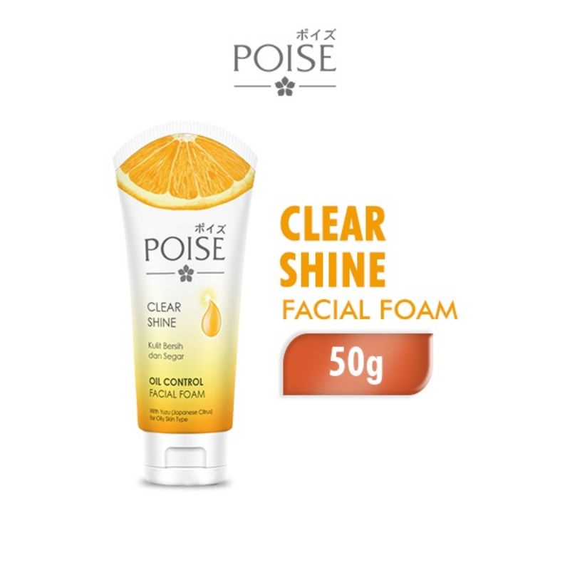 Poise Clear Shine Facial Foam 50g