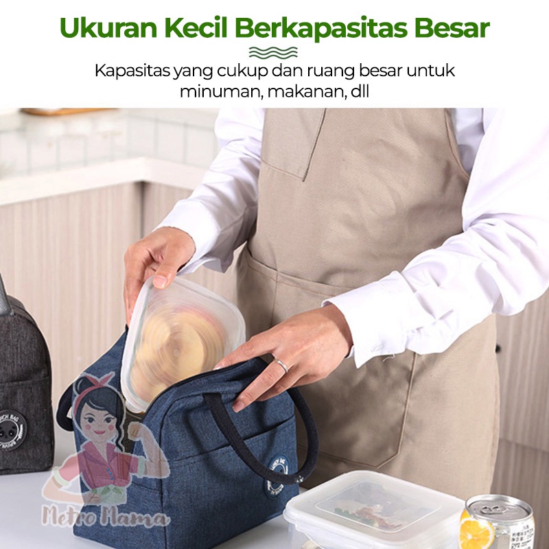 Tas Bekal Kotak Makan Termal Thermal Insulator Lunch Box Cooler Bento Bag