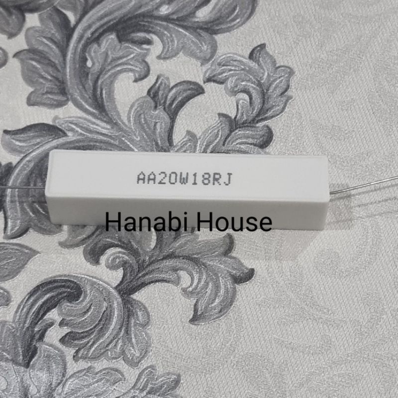 Resistor Kapur 20w 20 watt 20watt 10 12 18 20 22 33 39 47 56 100 200 300 OHM