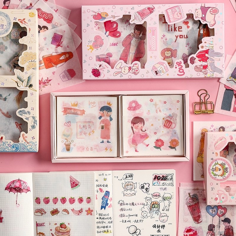 

STICKER WASHI AESTHETIC / Stiker Pack Aesthetic /Stiker Hp Laptop