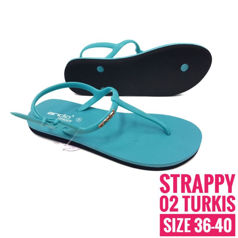 Ando Strappy 02 Sandal Jepit Tali Wanita Ukuran 36-40