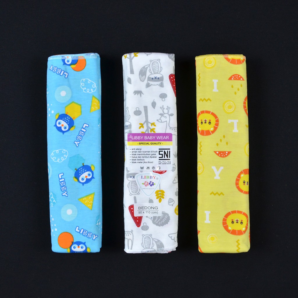 LIBBY Bedong Bayi/Baby (90 X 110Cm)| Perlengkapan Bayi