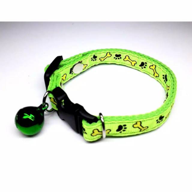 KALUNG KUCING ANJING MUSANG MOTIF LONCENG BESAR 14mm MOTIF KEREN