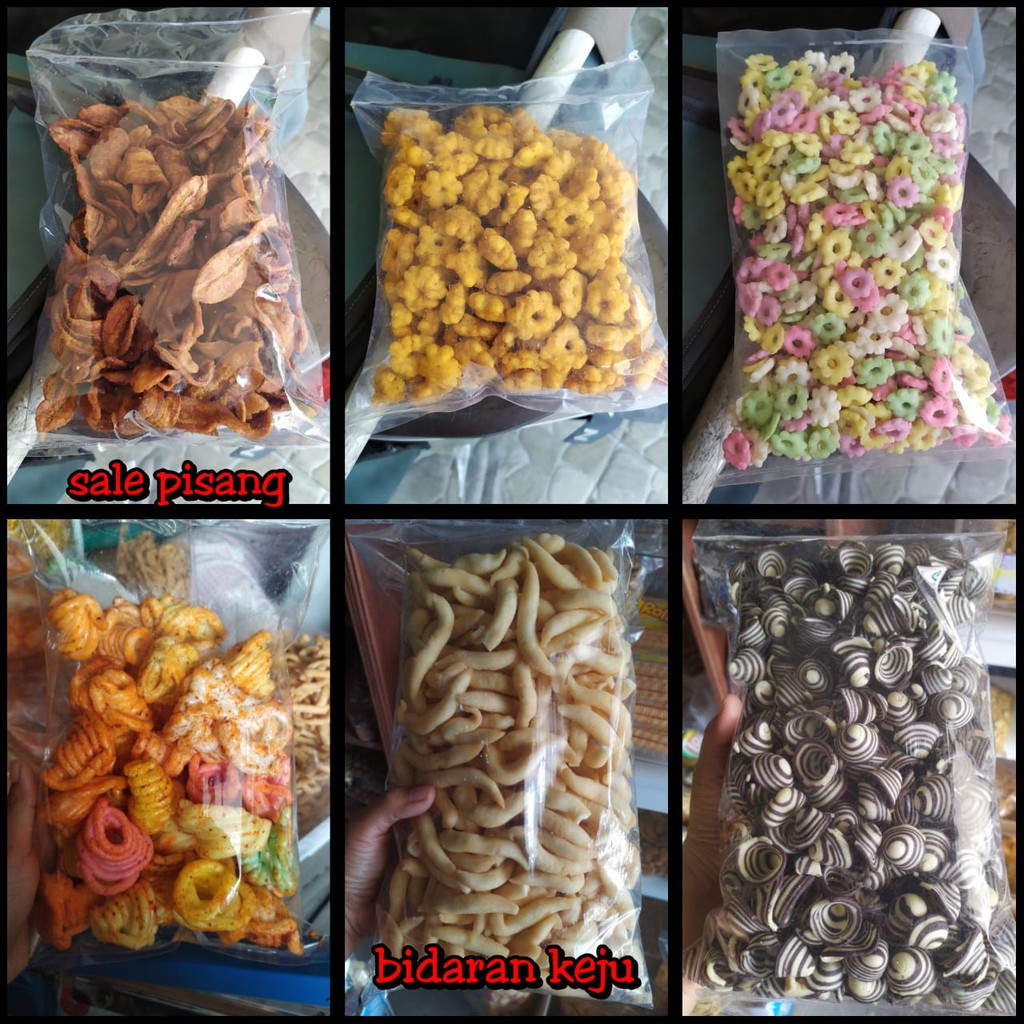 

SALE PISANG 250 GR BIDARAN KEJU ERUPUK PEDAS SEBLAK RIBUT WARNA WARNI KUPING GAJAH COKLAT KECIL