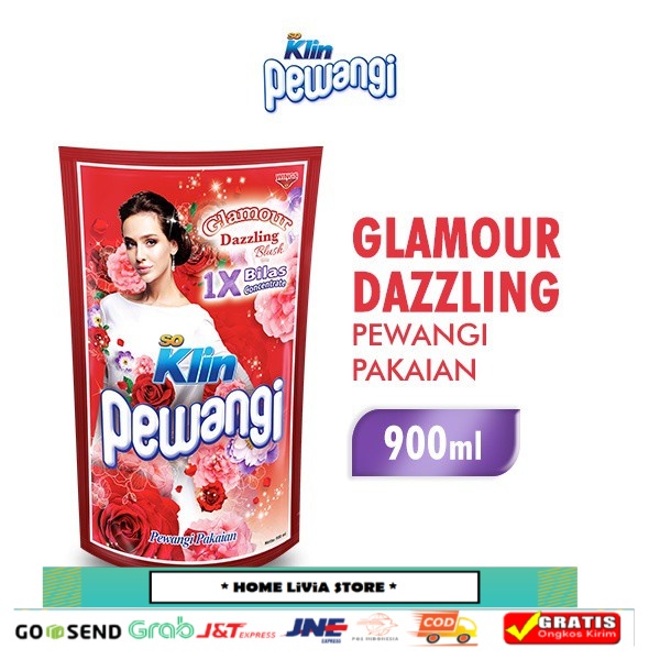 So Klin Pewangi Pakaian - Glamour Dazzling Blush 900 ml