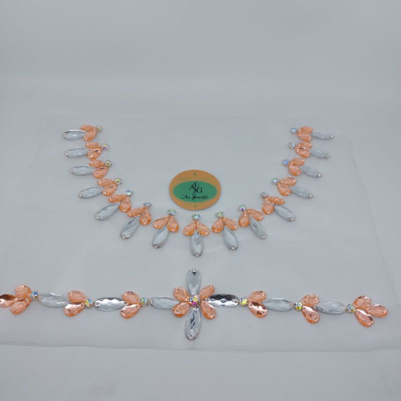 payet mutiara berat sintetis/payet diamon resin/payet rangkai satu set/payet rangaki dada/payet rang