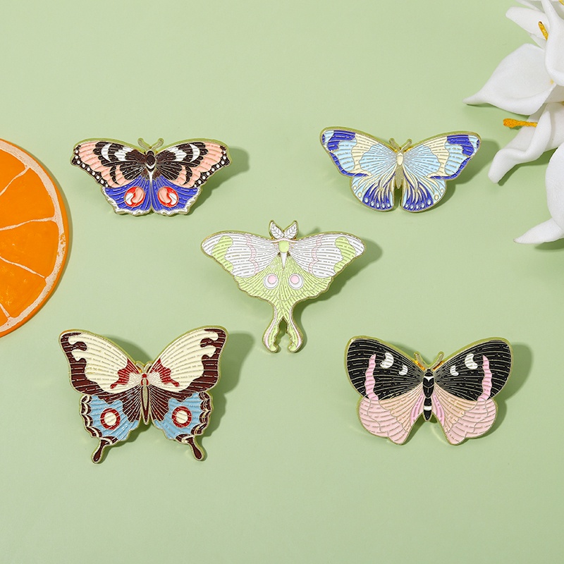 Bros Pin Model Butterfly Warna-Warni Untuk Hadiah Teman