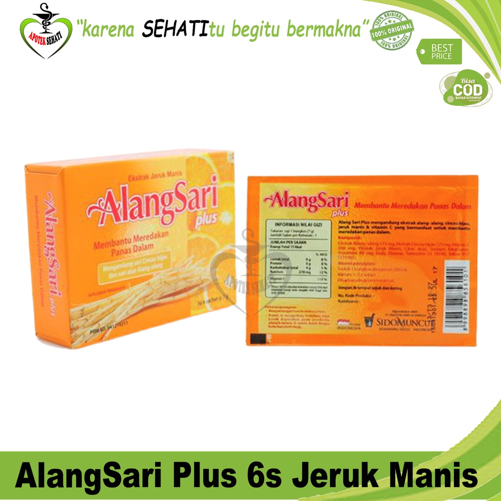 All Varian Alangsari Plus Sidomuncul 6sachet Alang Sari Sariawan Panas Dalam