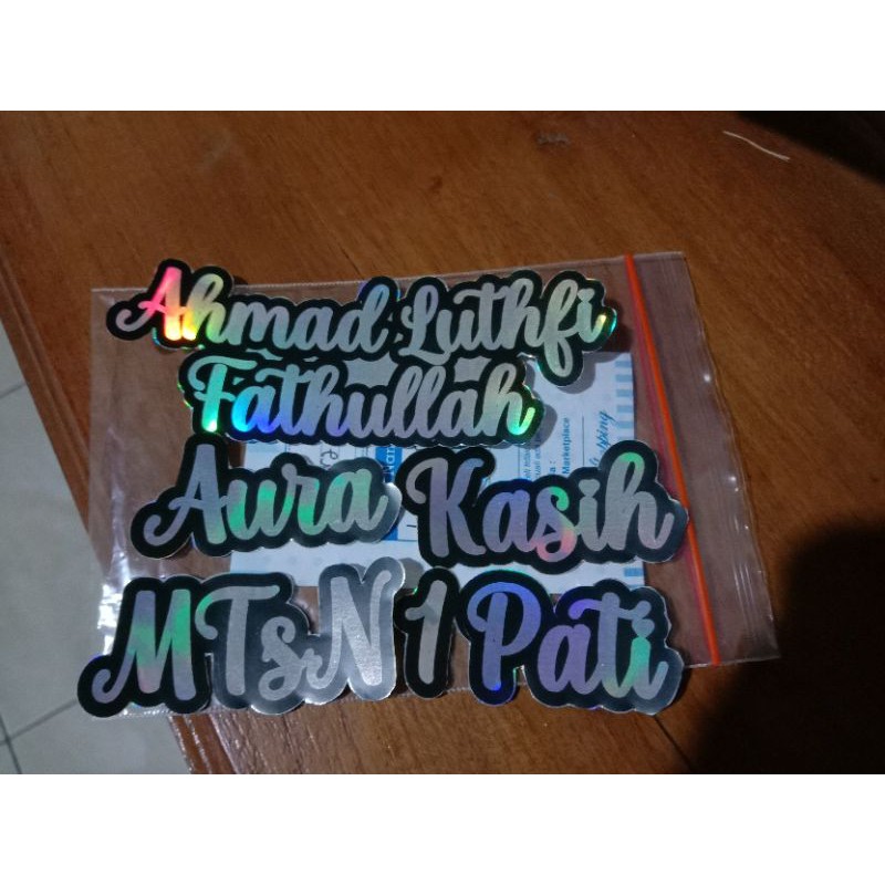 

stiker hologram A3 plus