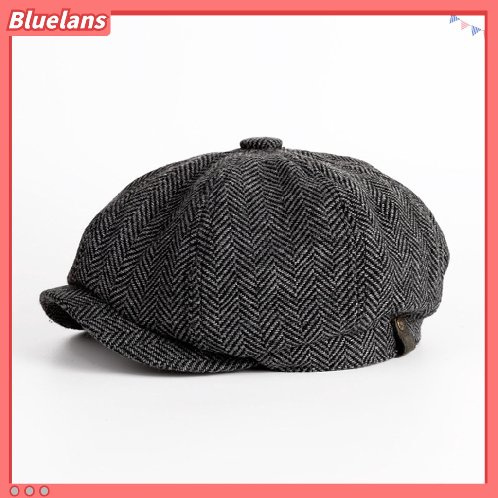 Bluelans Casual Gatsby Beret All Seasons Vintage Beret Sweat Absorption for Outdoor