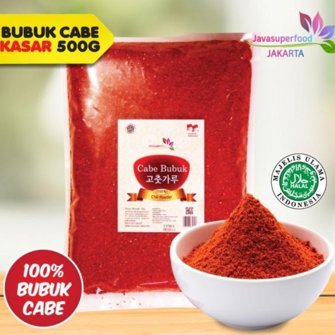 

<<<<<] gochugaru cabe bubuk kasar korea 500gr / level 30 / chili powder cabai