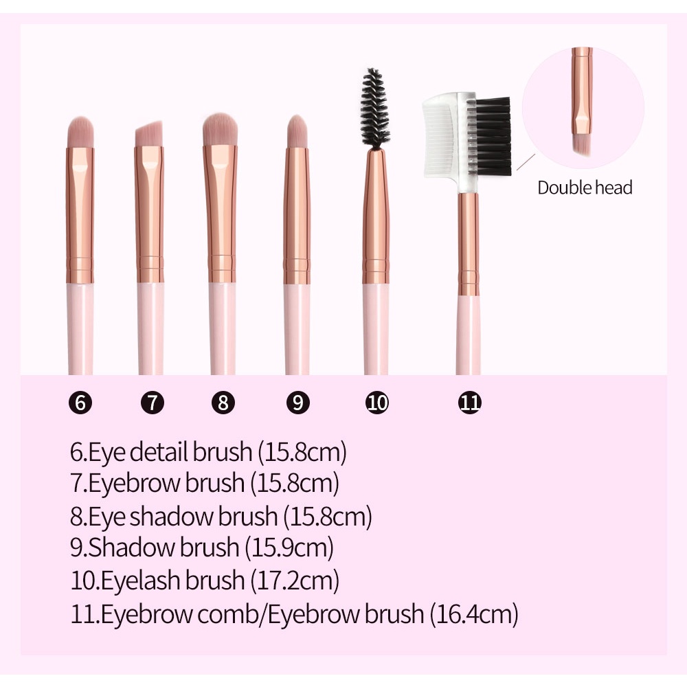 MAANGE 11Pcs Brush Make up Set Cocok untuk pemula 5862