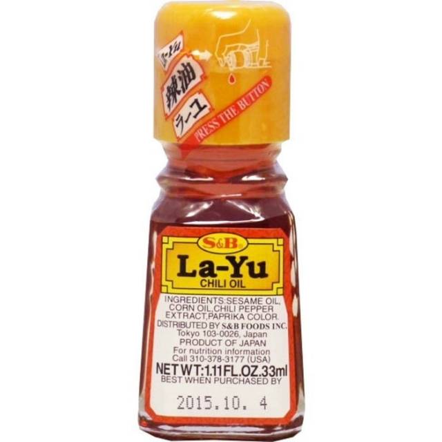 S B La Yu Chili Oil Bumbu Minyak Cabe  Import Jepang 33ml 