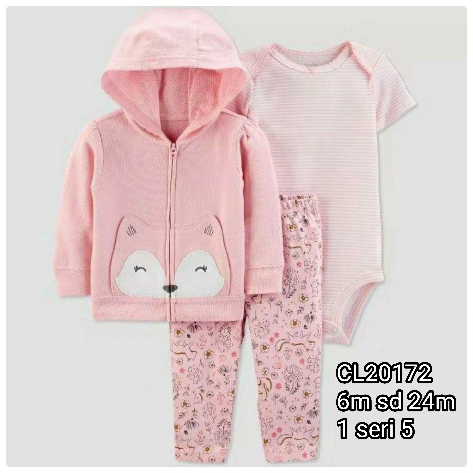 Catell Love Setelan Jaket 3in1 Baby Boy&amp;Girl