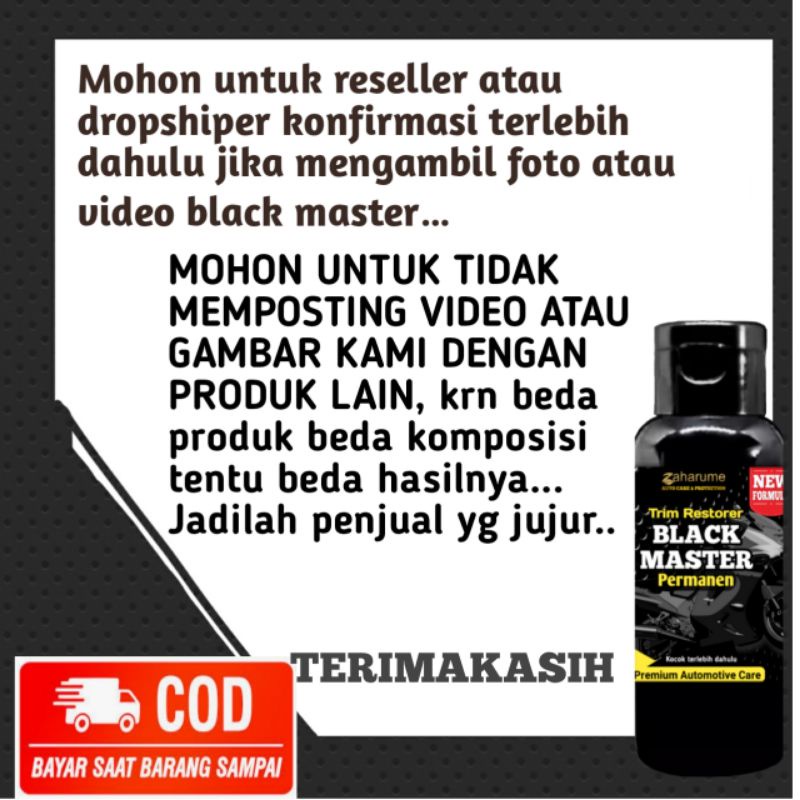 Zaharume Penghitam Body Permanen Trim Restorer /Dashboard/body motor motor Back to Black master