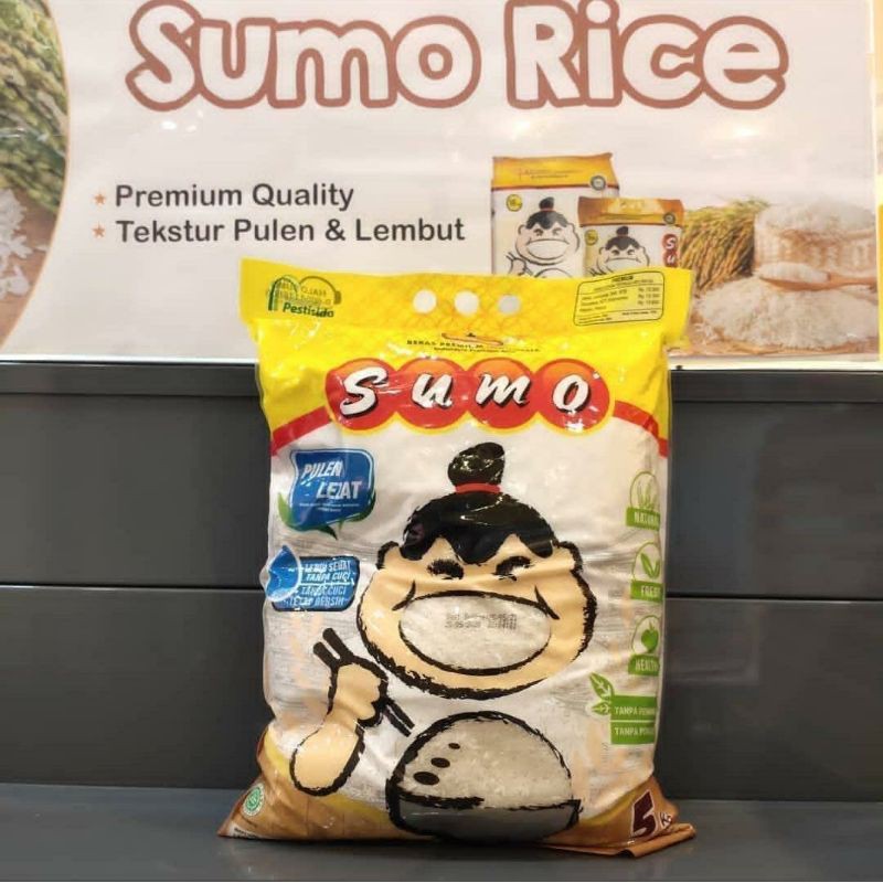 Beras Premium Pulen & Lezat seperti Sushi SUMO 5 kg ( kilogram ) Murah - Kuning
