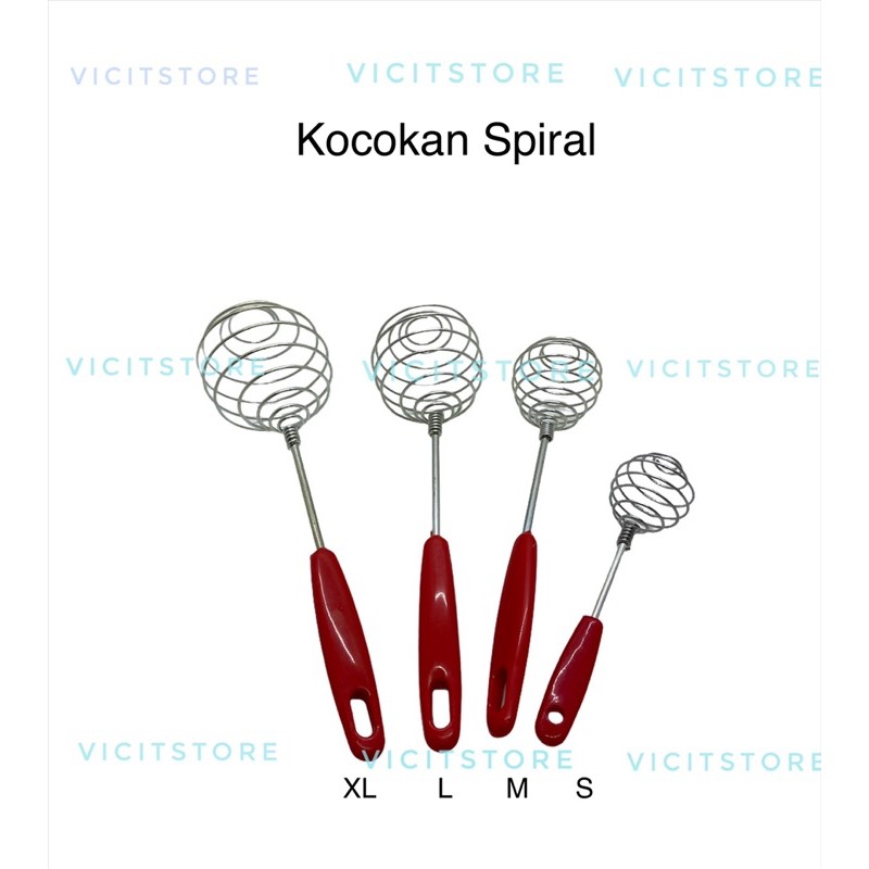 Kocokan Telur Spiral / Kocokan Adonan Kue Stainless