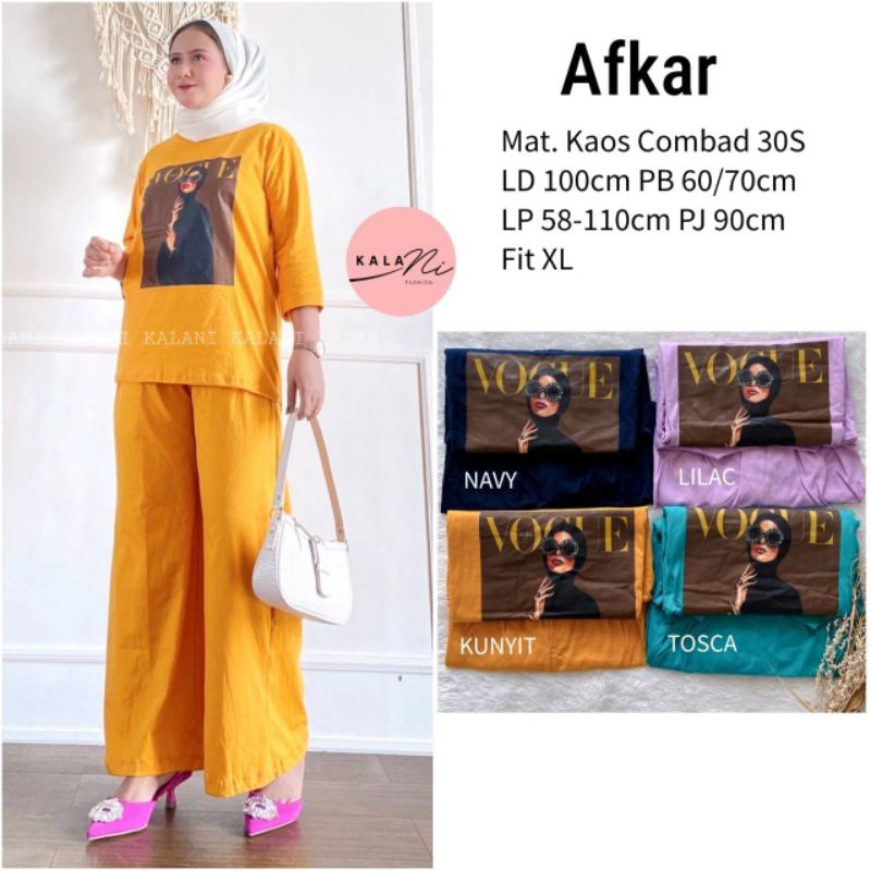 TERBARU GAMIS AFKAR SET BY KALANI