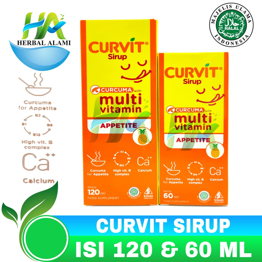 Curvit Sirup - Obat Vitamin Nafsu Makan Dewasa &amp; Anak