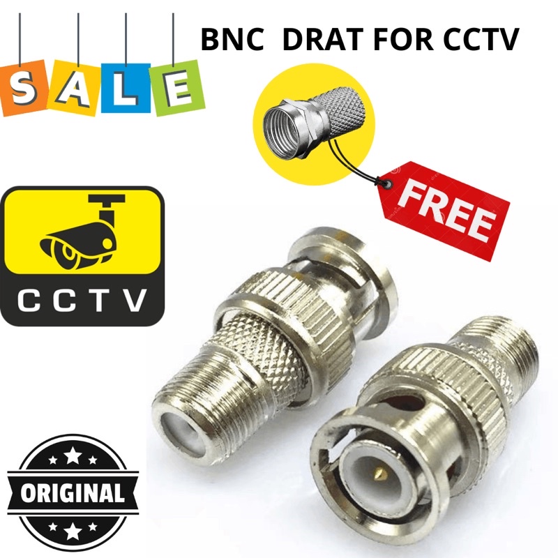 Connector jack BNC drat plus ring F