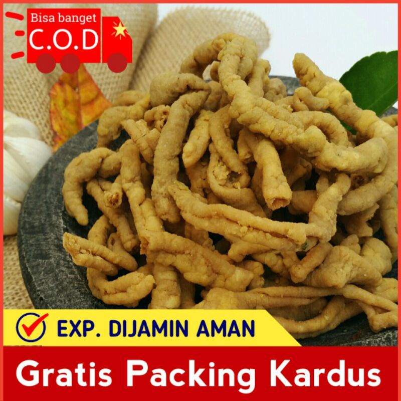 

KRIPIK USUS AYAM 250GR/USUS AYAM GURIH DAN CRISPY