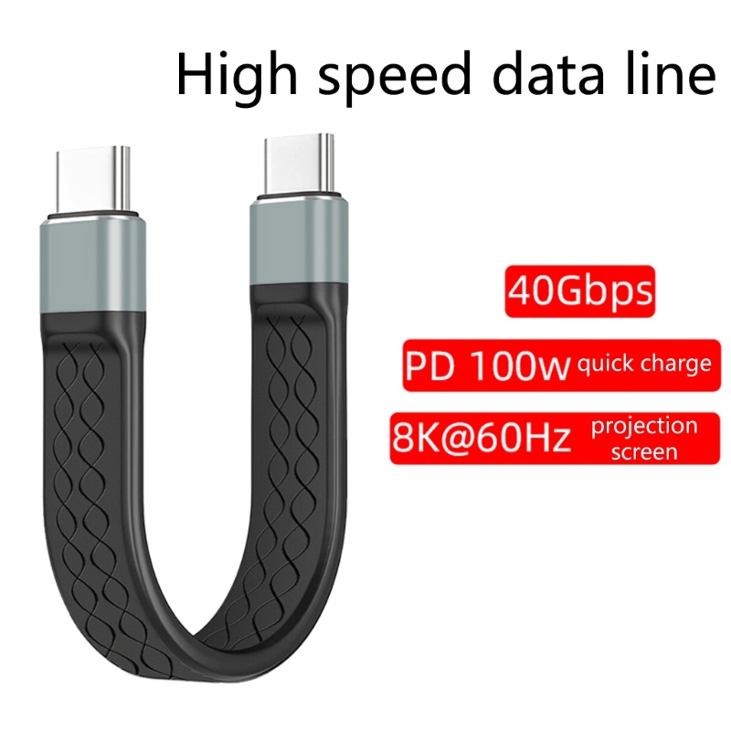 Kabel USB C btsg Untuk Charge4Per3 100W Transfer Data 40Gbps 8K @ 60Hz Video