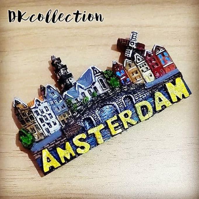 Buruan Serbu] Tempelan Kulkas Magnet Amsterdam Belanda Holland