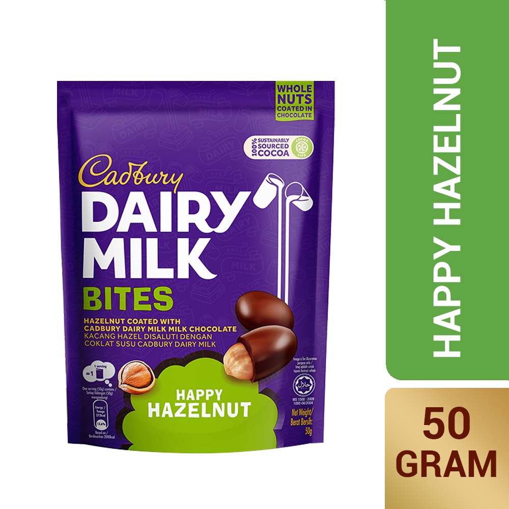 

Cadbury Dairy Milk Bites Happy Hazelnut 50 Gram