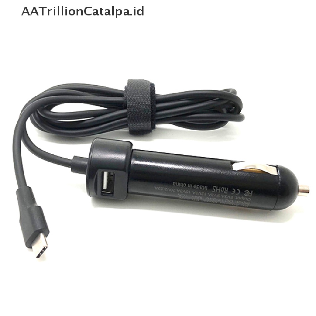 Aatrillioncatalpa adapter charger Mobil 65WPD portable Dengan port USB Untuk travel