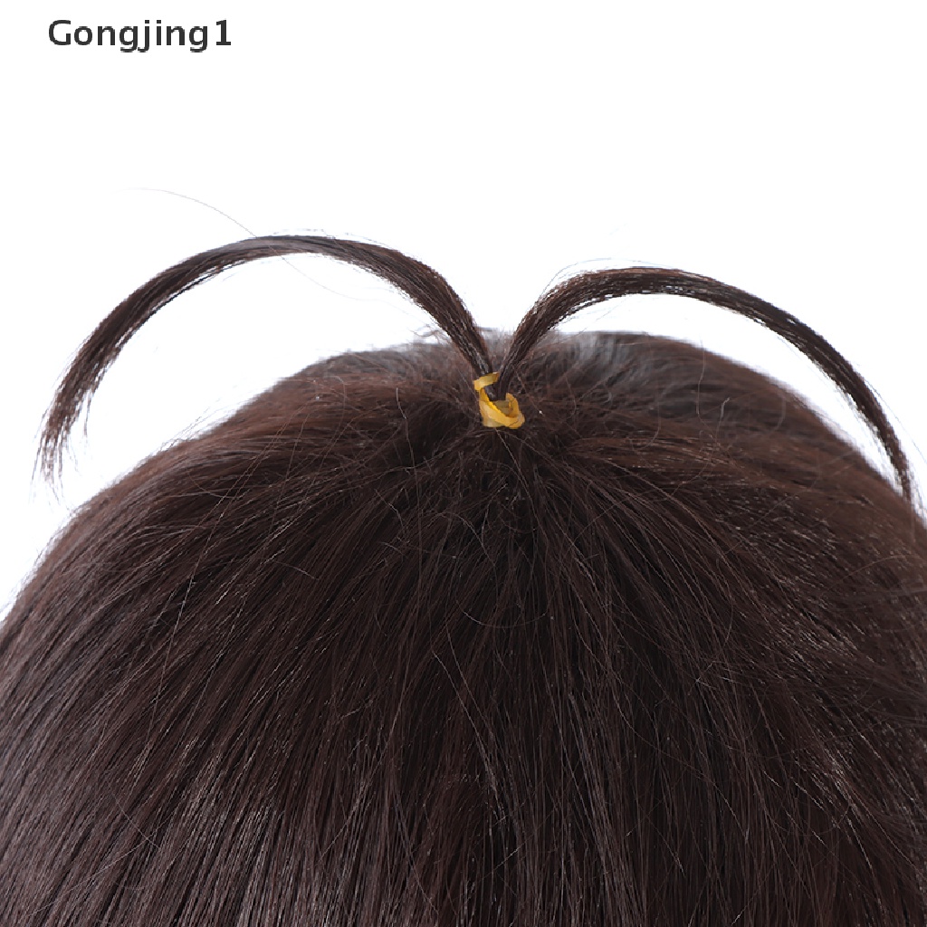 Gongjing1 Wig / Rambut Palsu Wanita Model Zhongli Blackrown Game Genshin Impact Untuk Cosplay