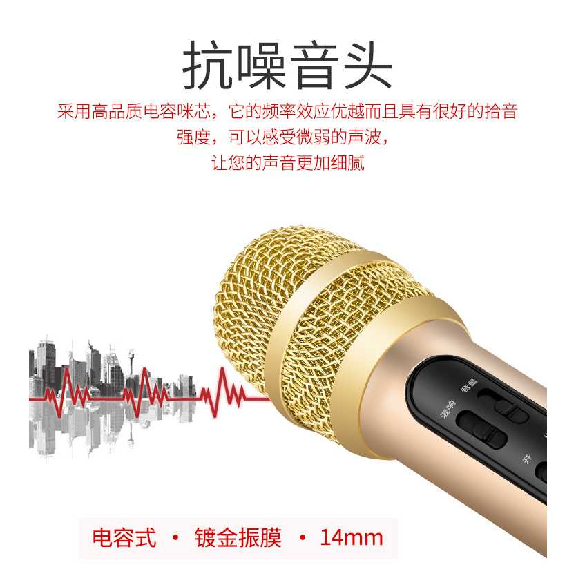 IDN TECH - Lewinner Microphone Condenser Live KTV Karaoke - BGN-C11