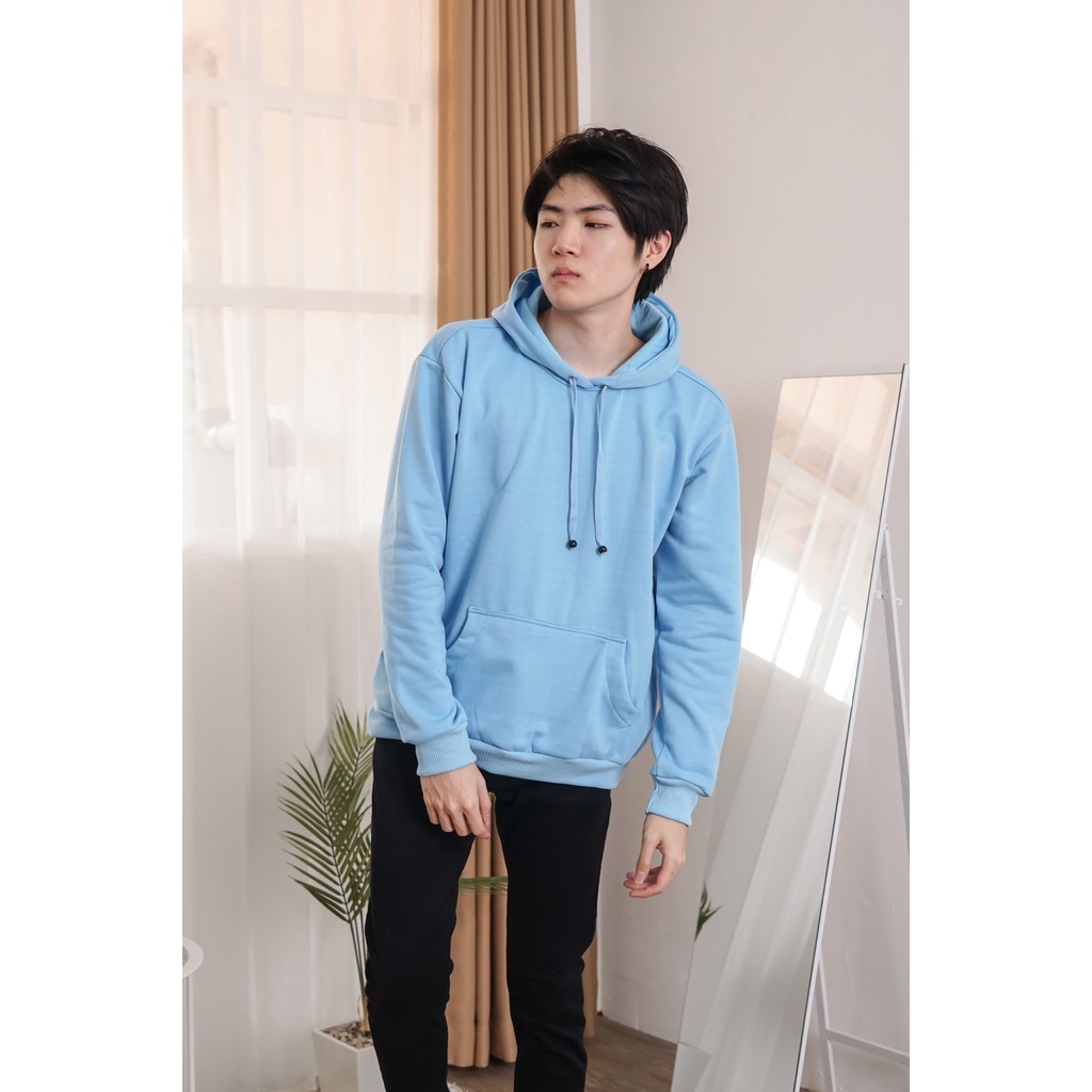 ALIPIO FASHION - HOODIE POLOS TTL BIRU MUDA