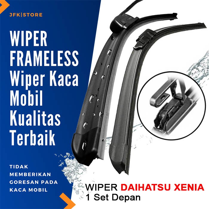 WIPER MOBIL XENIA WIPER KACA MOBIL FRAMELESS PEMBERSIH KACA MOBIL HARGA WIPER MOBIL 1 SET