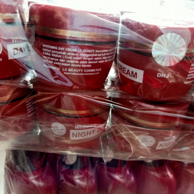 Lc beauty Original kode drj / Ecer night cream dan day cream lc beauty berkode drj kemasan new