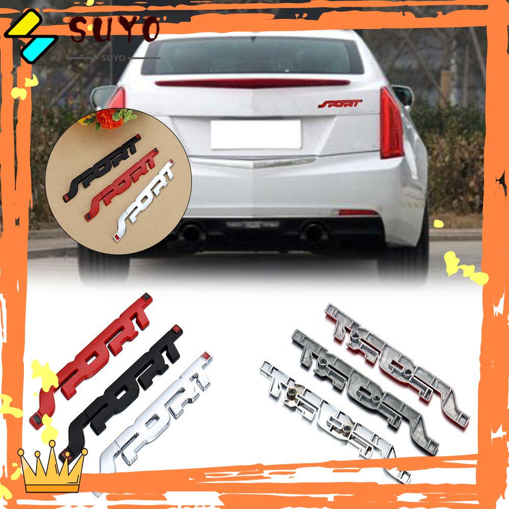 SUYOU New 3D SPORT Trunk Accessories Badge Emblem Car Metal Sticker Graphic Logo Fashion Personality DIY Craft Car Decal/Multicolor