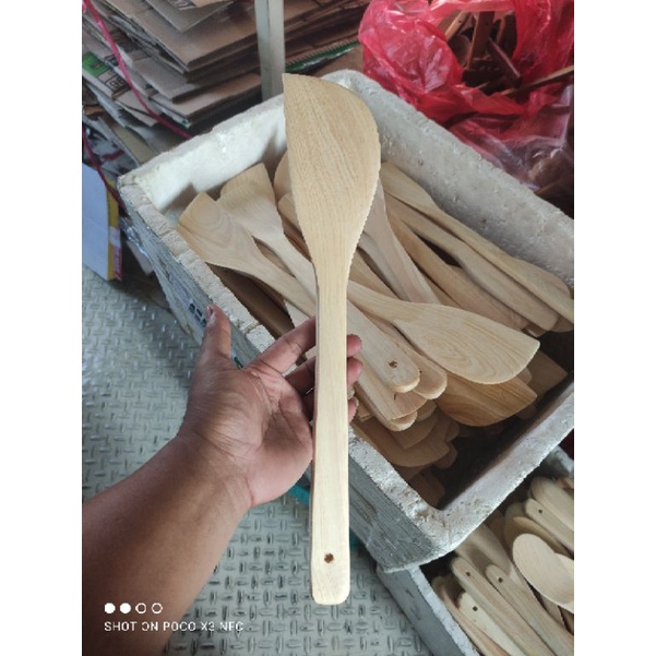 Sutil / Sendok / Spatula / Sodet Kayu Pinus P35 / SOLET PINUS