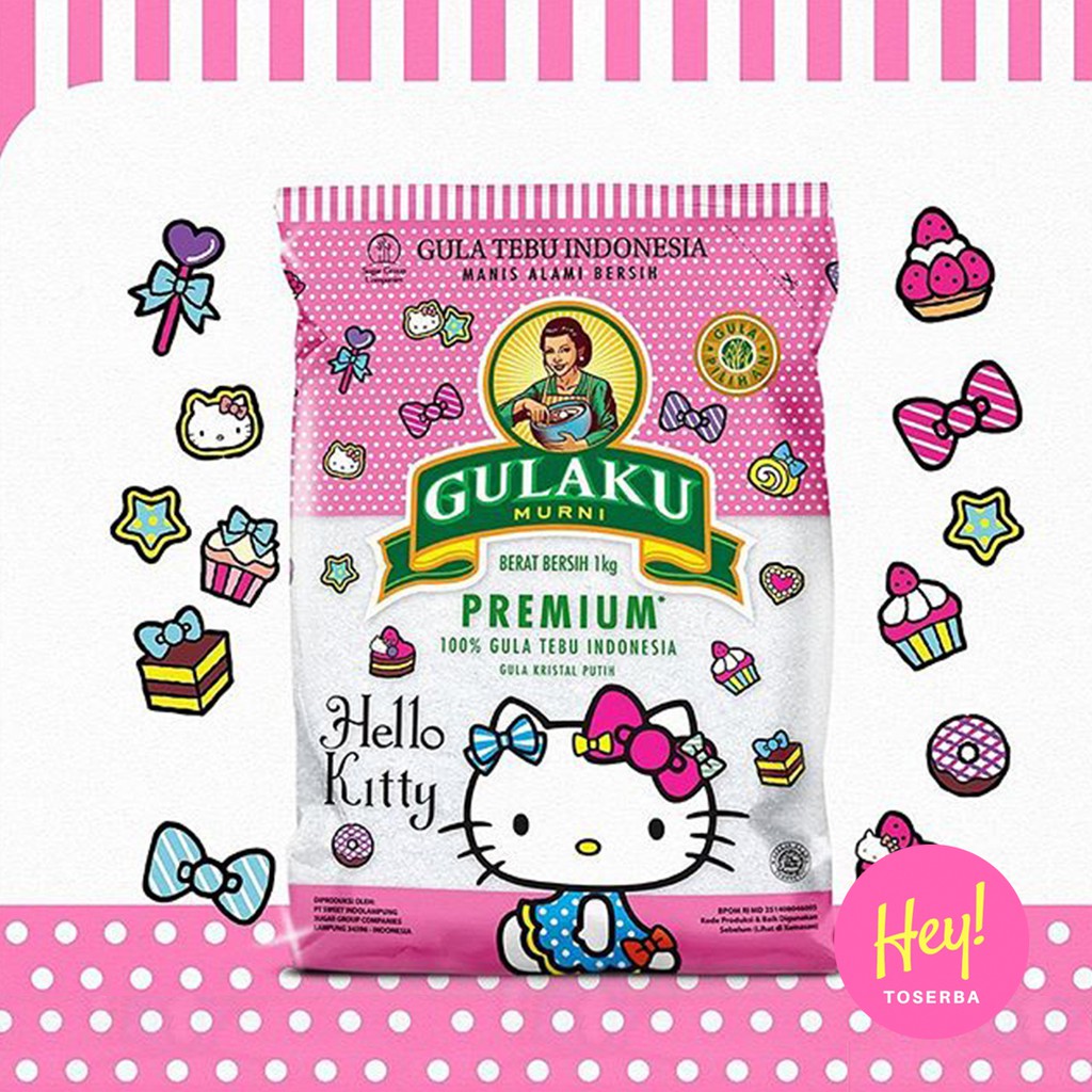 GULA PASIR GULAKU Kemasan Hello Kitty 1 KG
