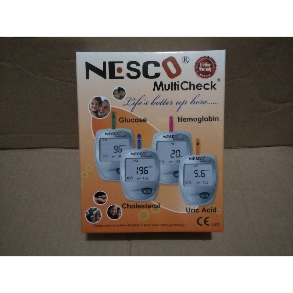 Alat Nesco Multicheck - Alat Tes Gula Darah, Kolesterol dan Asam Urat