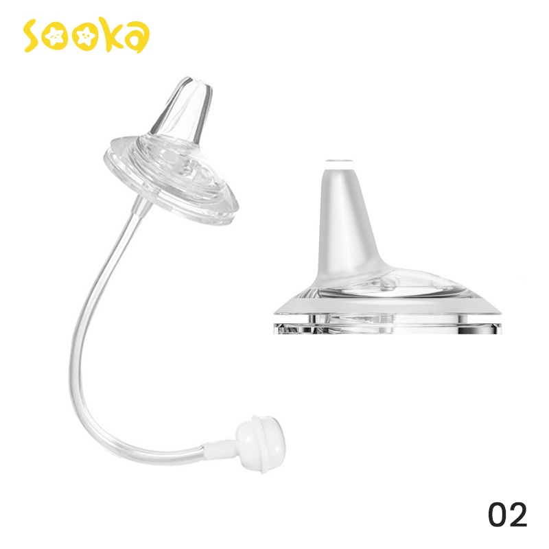 SOOKA Sillicone Nozzle Set - Sedotan/dot BPA FREE untuk botol susu bayi anti-flatulence SK-ECB1079