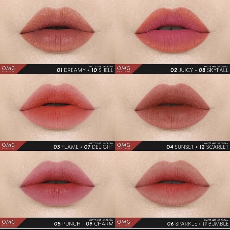 OMG Oh My Glam Matte Kiss Lip Cream / Lipstik OMG Oh My Glam