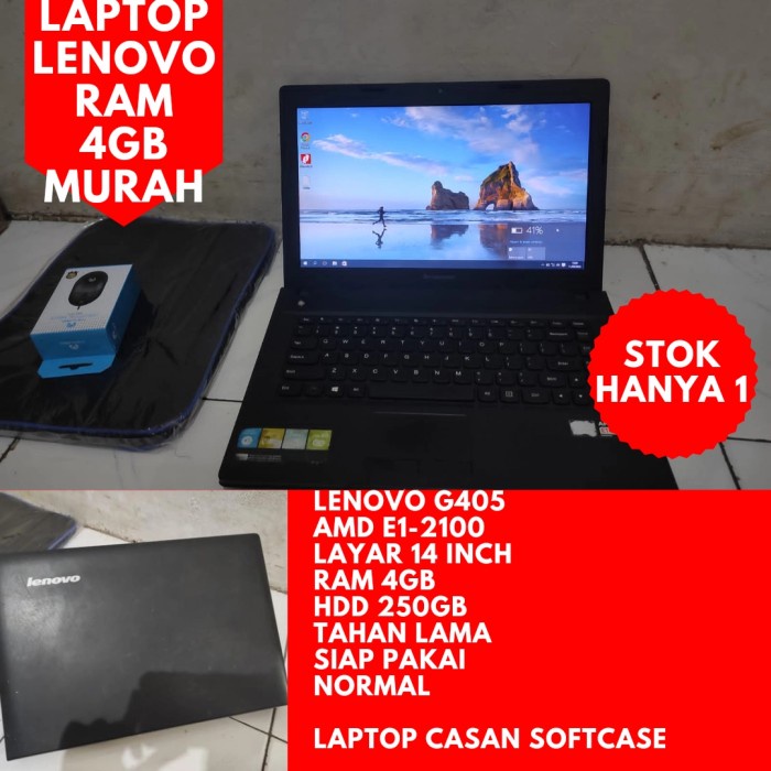 [Laptop / Notebook] Laptop Kantoran Lenovo Ideapad 300 Dual Core Ram 4Gb Murah Mulus Laptop Bekas /
