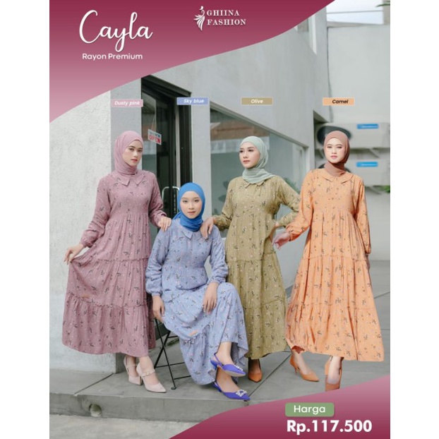 CAYLA DRESS ✅ MIDI DRESS MURAH ✅ MIDI DRESS VIRAL ✅ MIDI DRESS GHINA ✅ GHINA FASHION