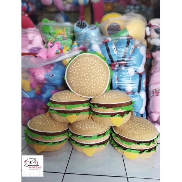 bantal boneka roti burger humburger lucu murah