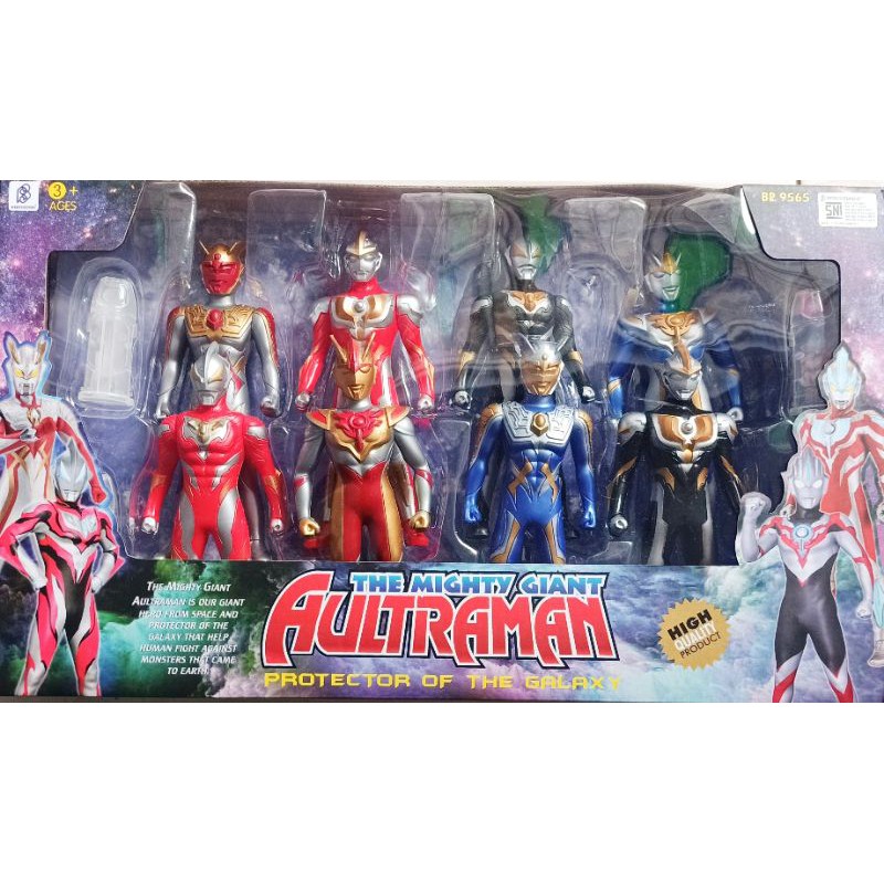 Set Ultraman R/B ROSSO ORB GINGA DYNA GEED Zero Belial Isi 8 + 4Capsule High Quality